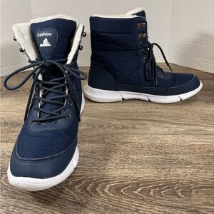 Unbranded‎ Snow Boots Men's 44 Navy Blue Fashion Lined Boots US 10